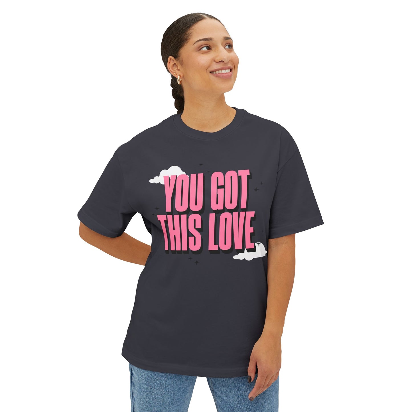 You Got This Love Oversized Unisex Tee - Soft Pink Motivation Shirt