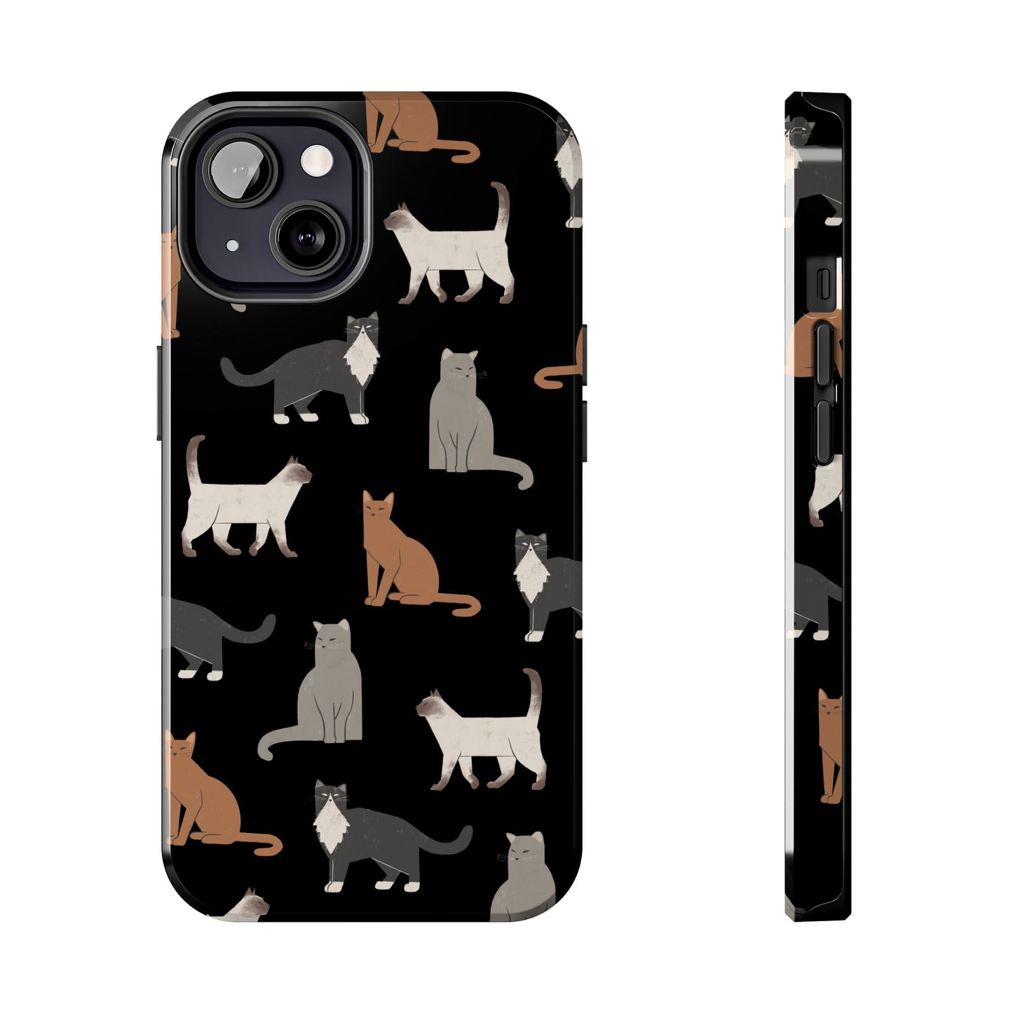 Cubist Cat Tough Phone Case - Stylish & Durable for Pet Fans