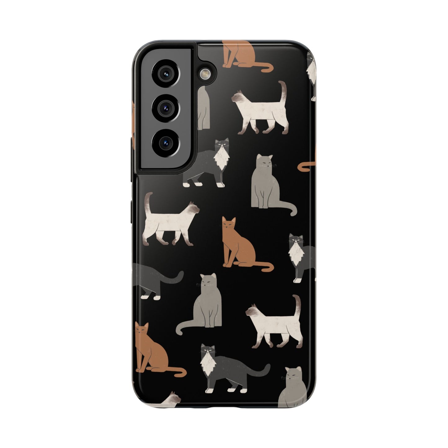 Cubist Cat Tough Phone Case - Stylish & Durable for Pet Fans