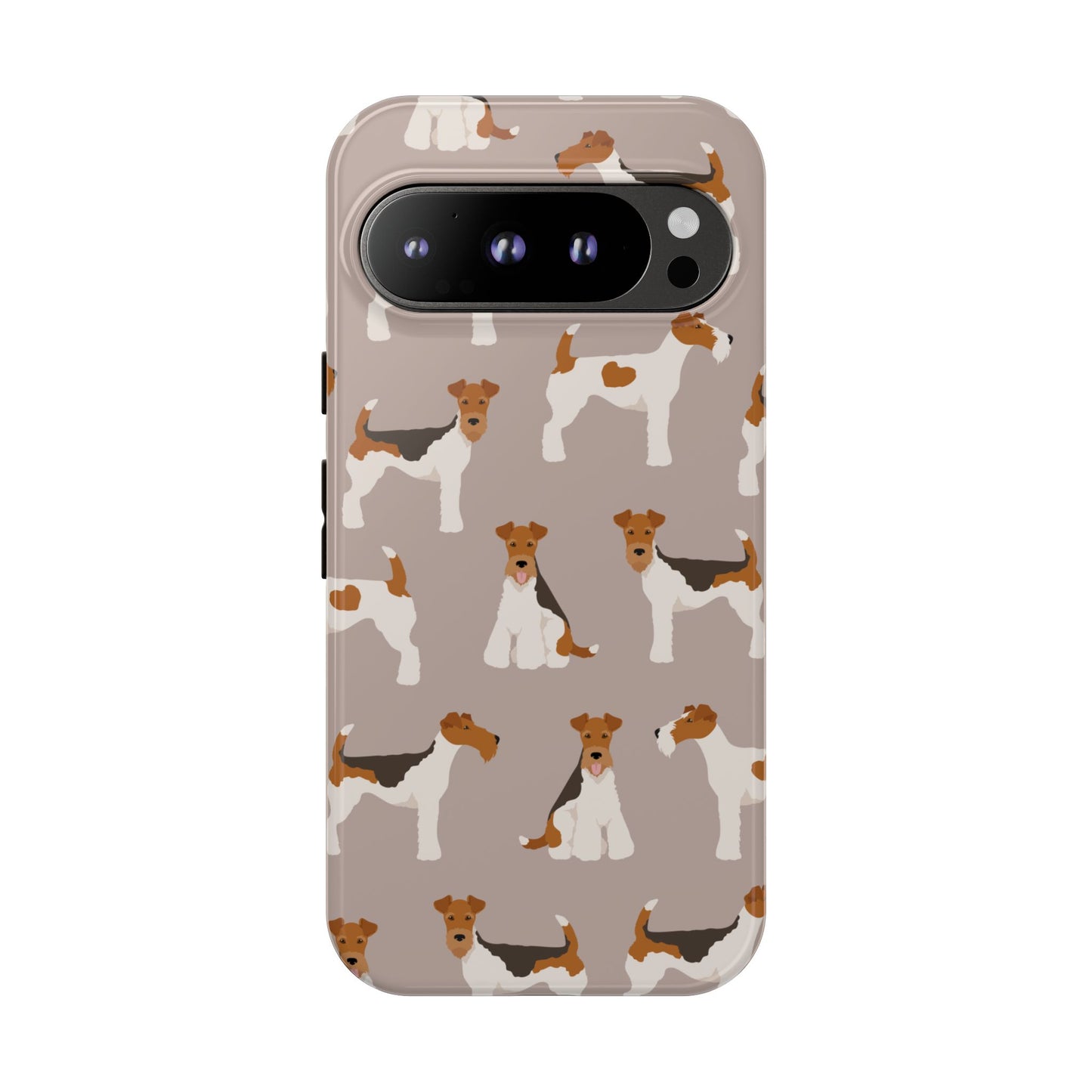 Dog Lover Tough Case - Stylish Phone Case Featuring Playful Fox Terriers