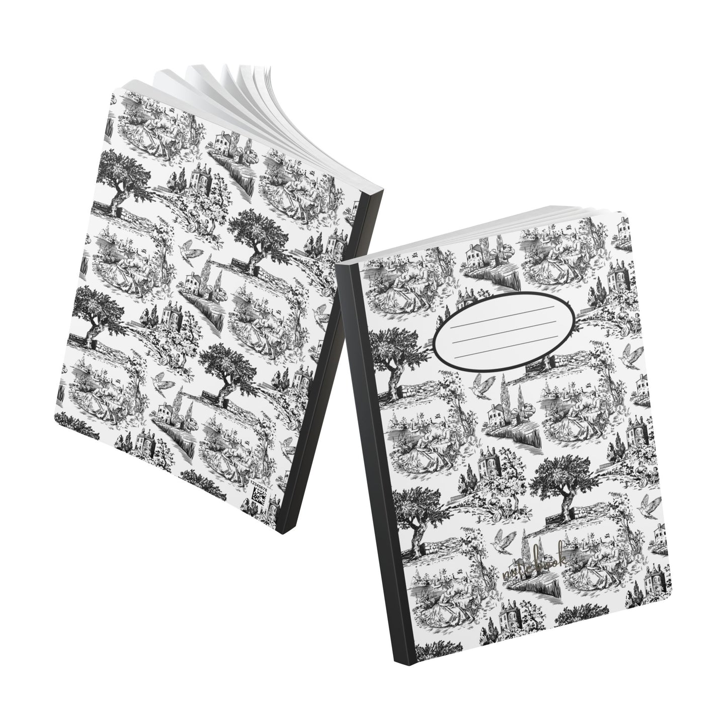 Vintage Toile-Inspired Softcover Journal for Creative Souls