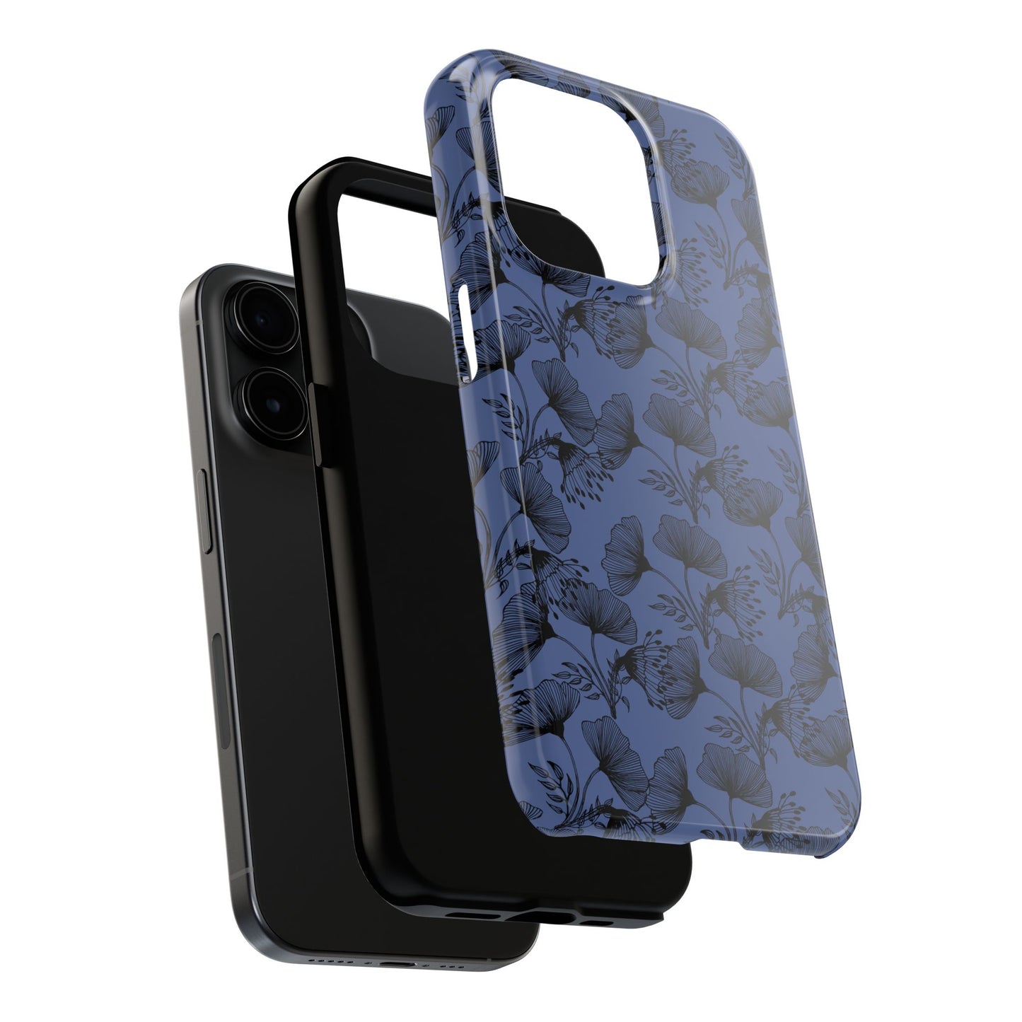 Ornate Floral Tough Phone Case - Durable Protection with Elegant Design