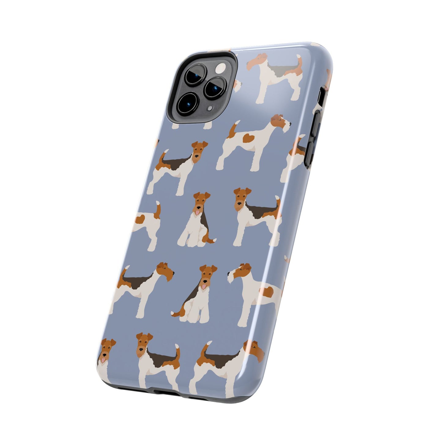 Playful Wire Fox Terrier Phone Case - Durable & Stylish Dog Lover Accessory