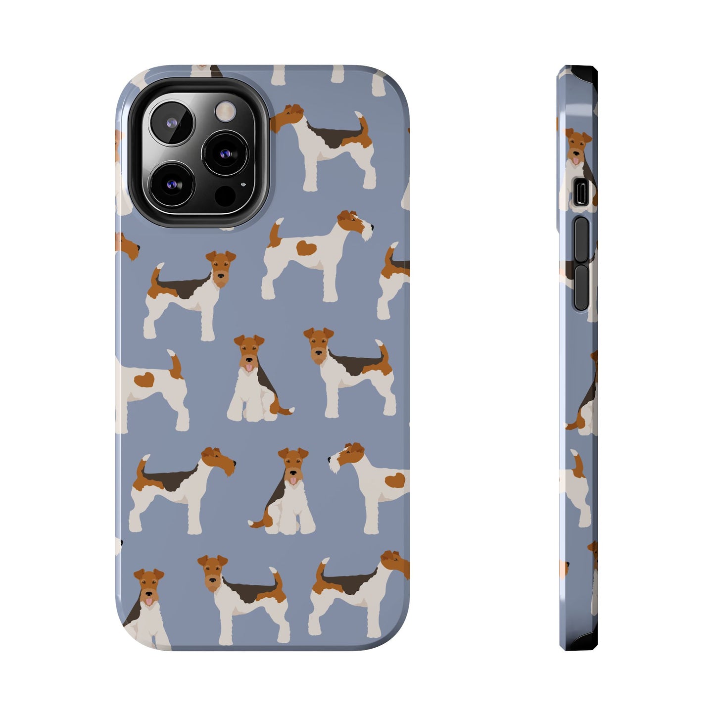 Playful Wire Fox Terrier Phone Case - Durable & Stylish Dog Lover Accessory