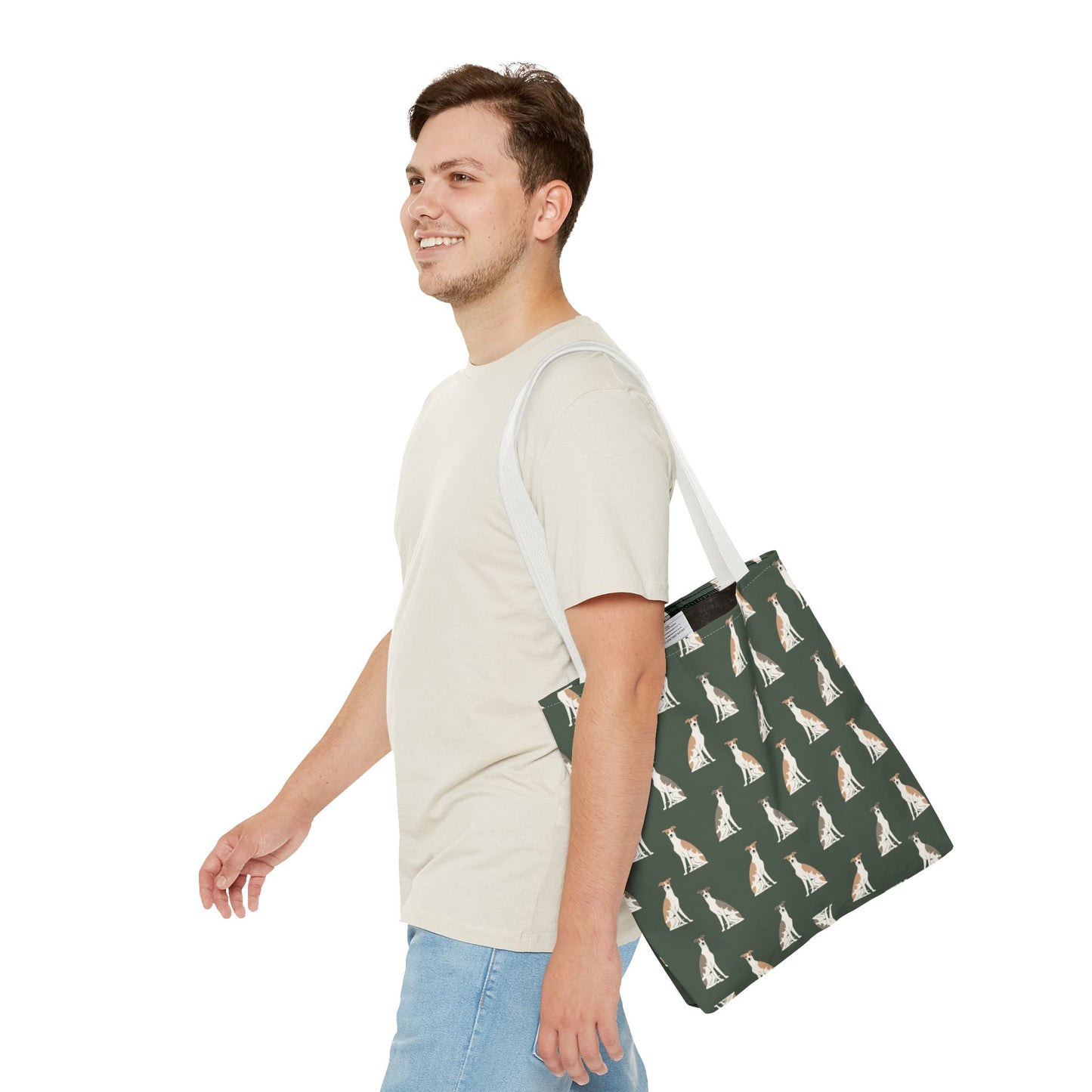 Grey Hound Dog Pattern Tote Bag - Perfect for Pet Lovers!