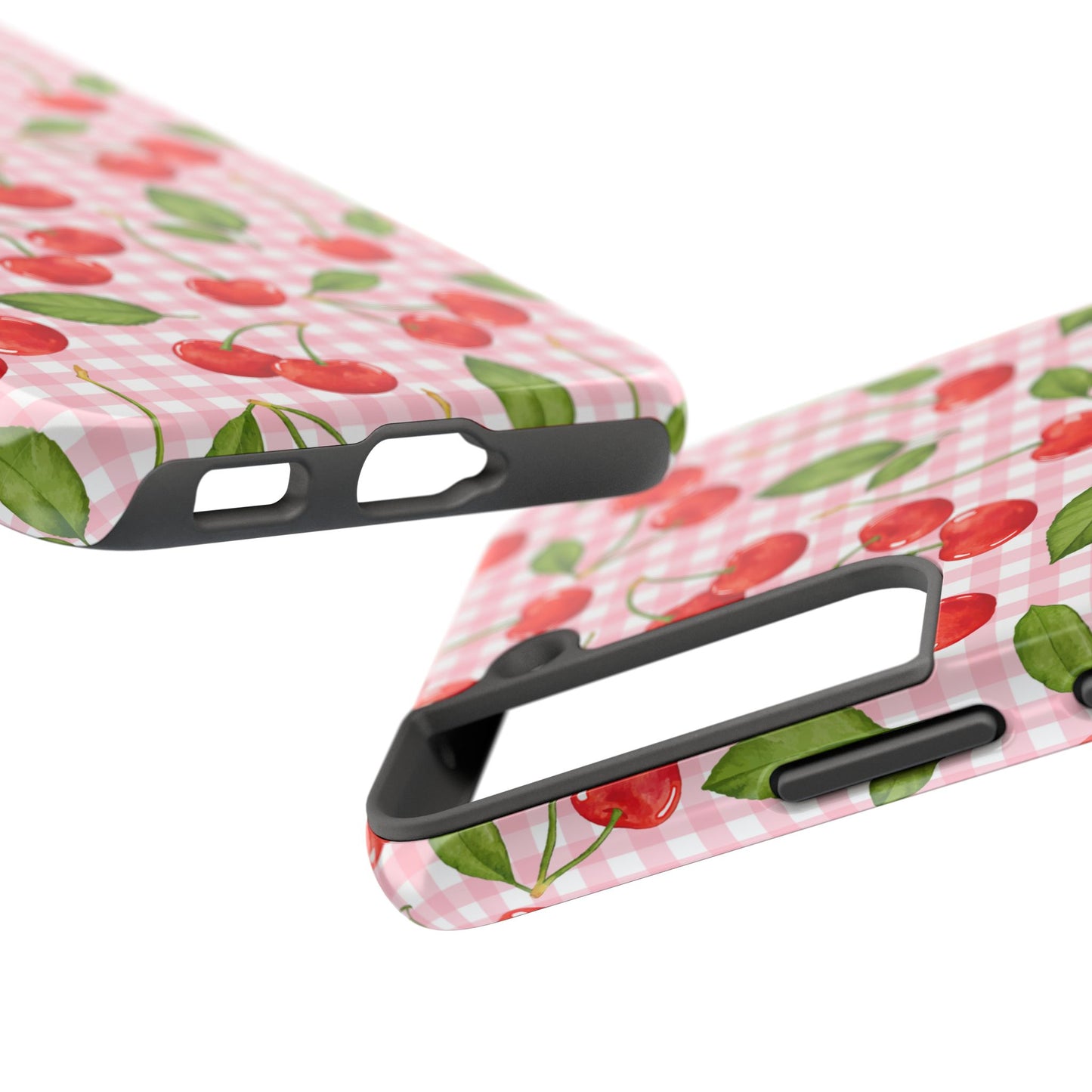 Cherry-Pattern Tough Phone Case - Cute & Durable Protective Case