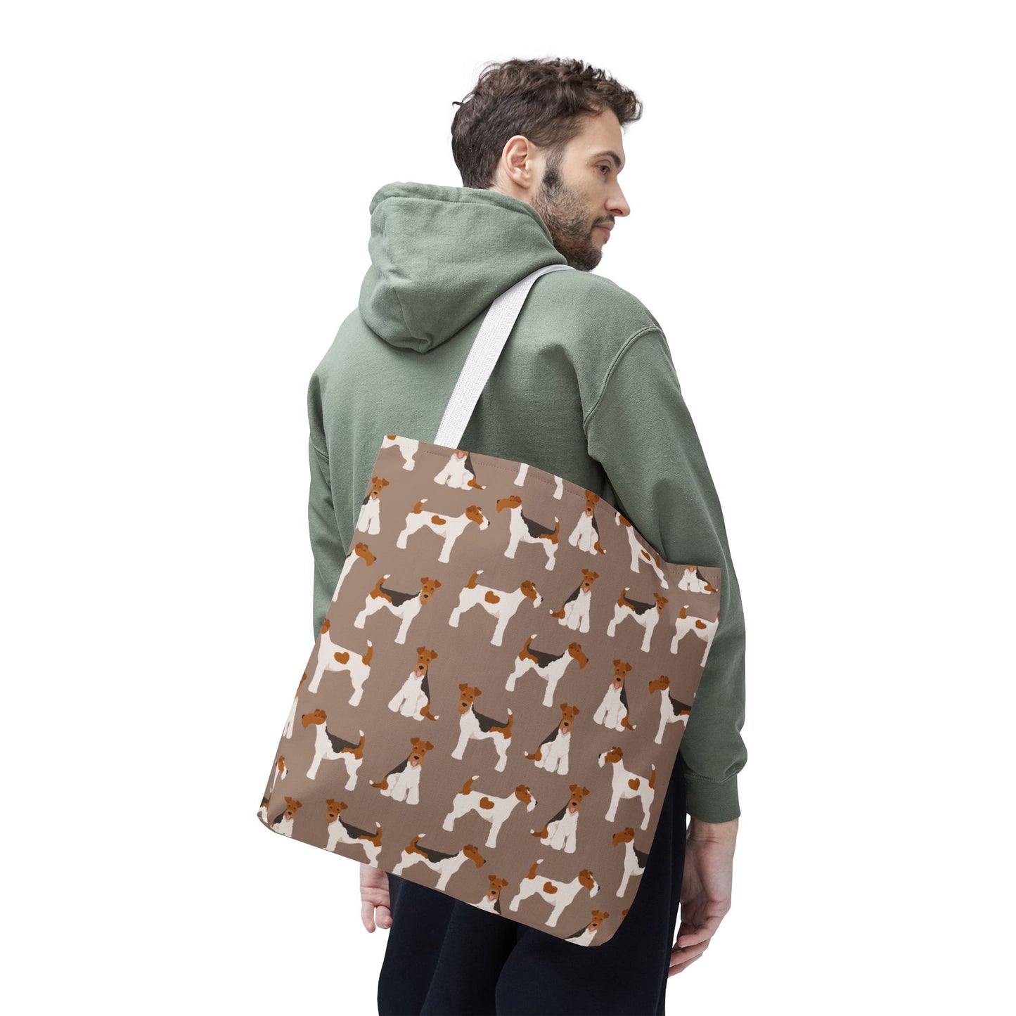 Wire Fox Terrier Dog Pattern Tote Bag - Perfect for Pet Lovers!
