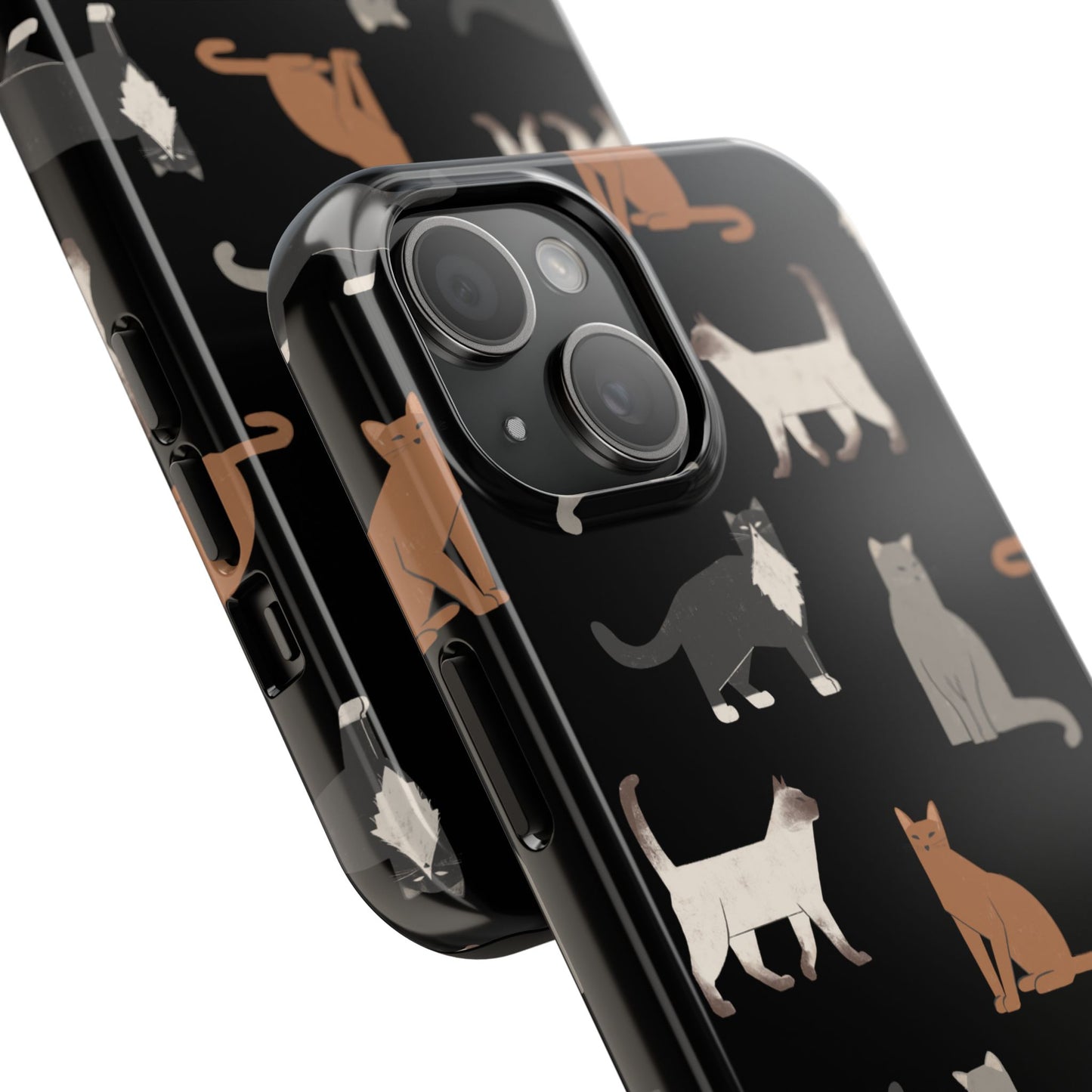 Cubist Cat Tough Phone Case - Stylish & Durable for Pet Fans