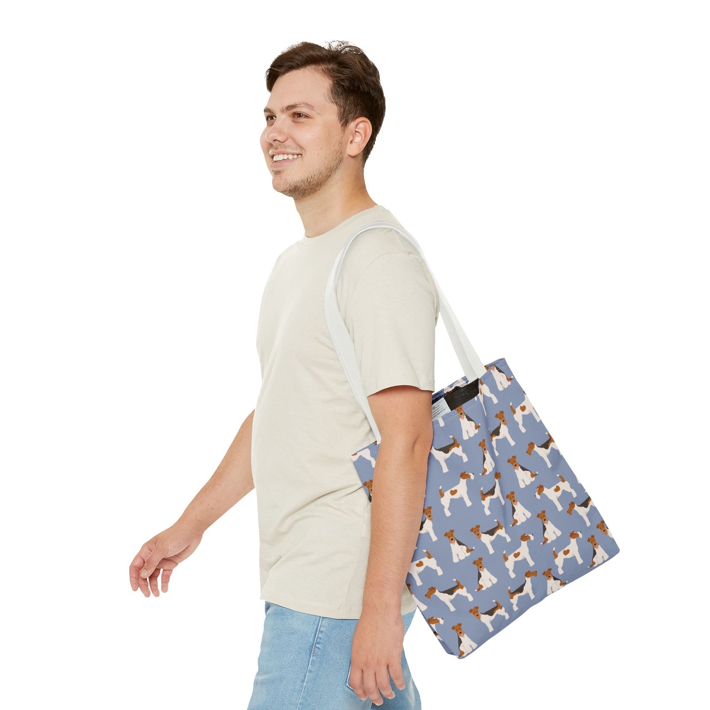 Wire Fox Terrier Dog Pattern Tote Bag - Perfect for Pet Lovers!