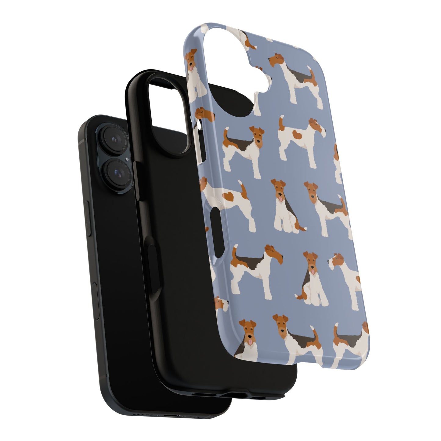 Wire Fox Terrier Lover Tough Case - Stylish Phone Case Featuring Playful Fox Terriers