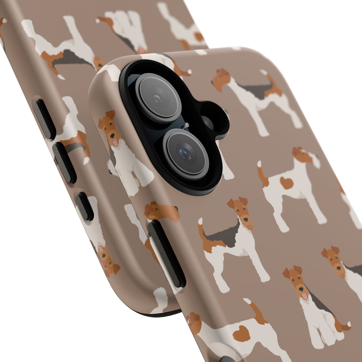 Wire Fox Terrier Lover Tough Case - Stylish Phone Case Featuring Playful Fox Terriers