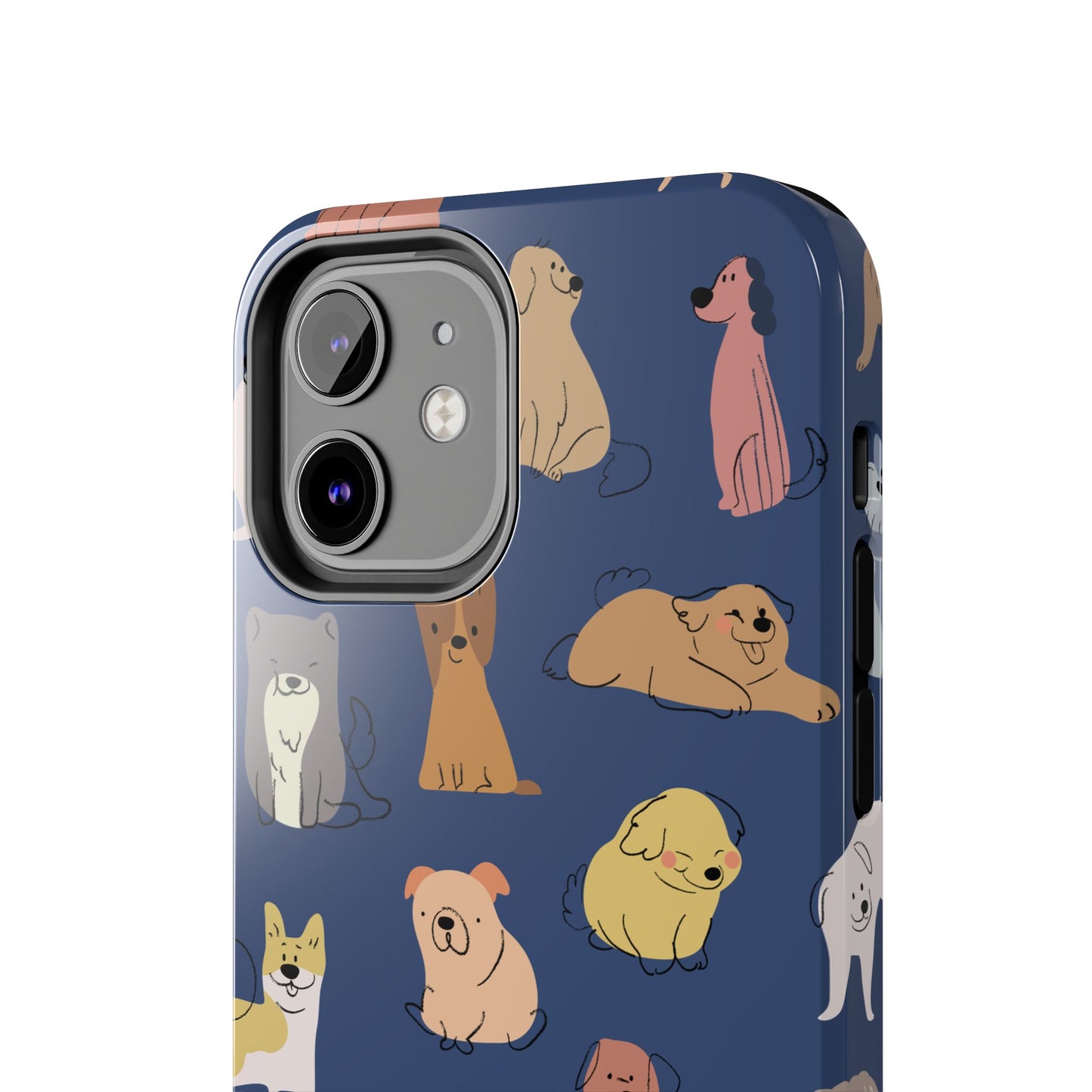 Cute Cartoon Dog Tough Phone Case - Perfect for Pet Lovers