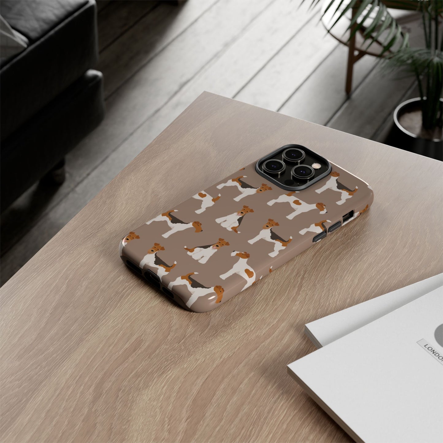 Wire Fox Terrier Lover Tough Case - Stylish Phone Case Featuring Playful Fox Terriers