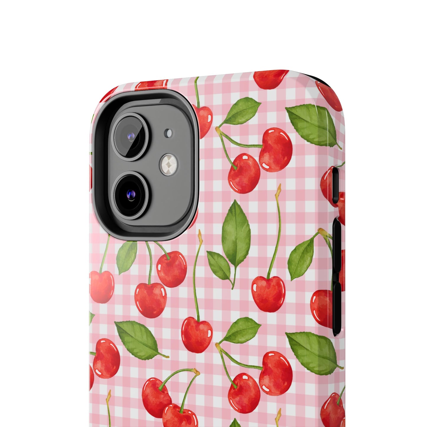 Cherry-Pattern Tough Phone Case - Cute & Durable Protective Case
