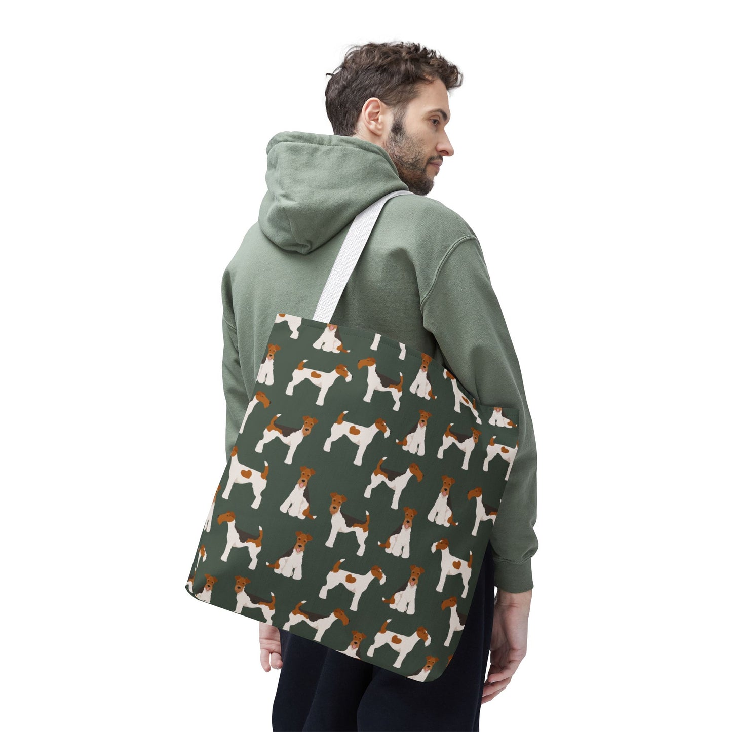 Wire Fox Terrier Dog Pattern Tote Bag - Perfect for Pet Lovers!