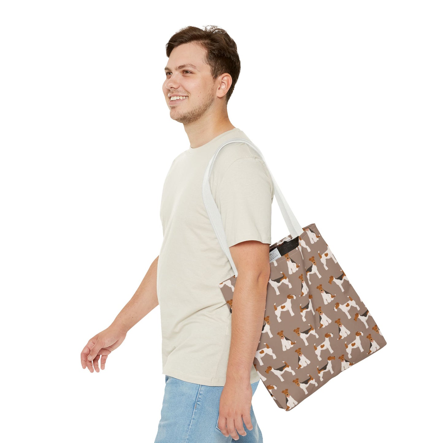 Wire Fox Terrier Dog Pattern Tote Bag - Perfect for Pet Lovers!