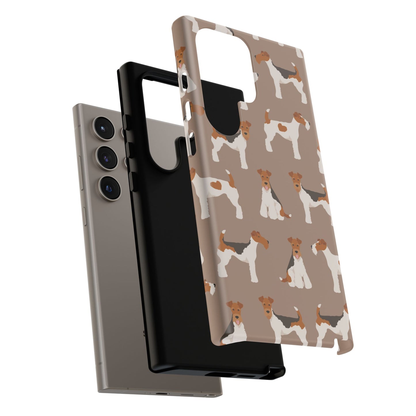 Wire Fox Terrier Lover Tough Case - Stylish Phone Case Featuring Playful Fox Terriers