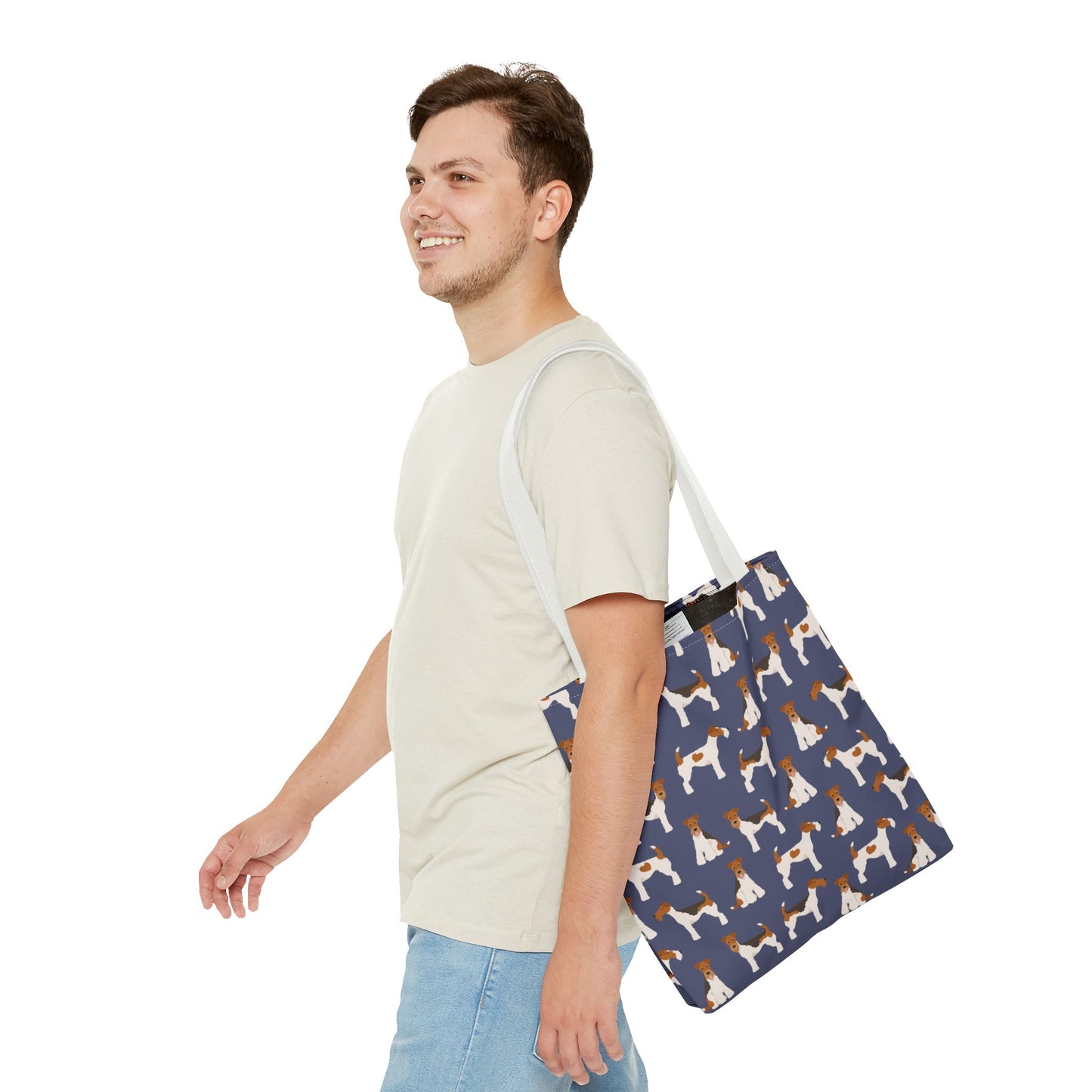 Wire Fox Terrier Dog Pattern Tote Bag - Perfect for Pet Lovers!