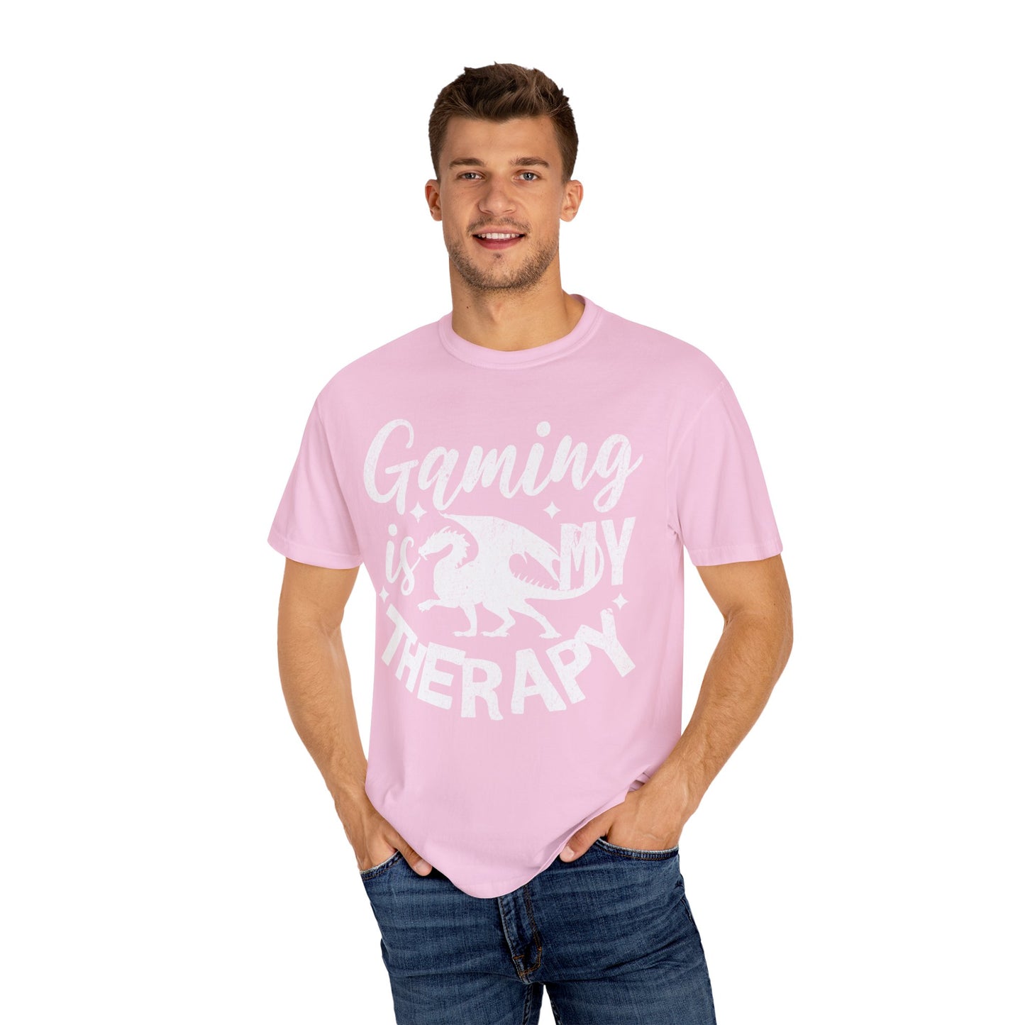 Gaming Therapy Unisex Garment-Dyed T-Shirt | Perfect for Gamers & Casual Wear