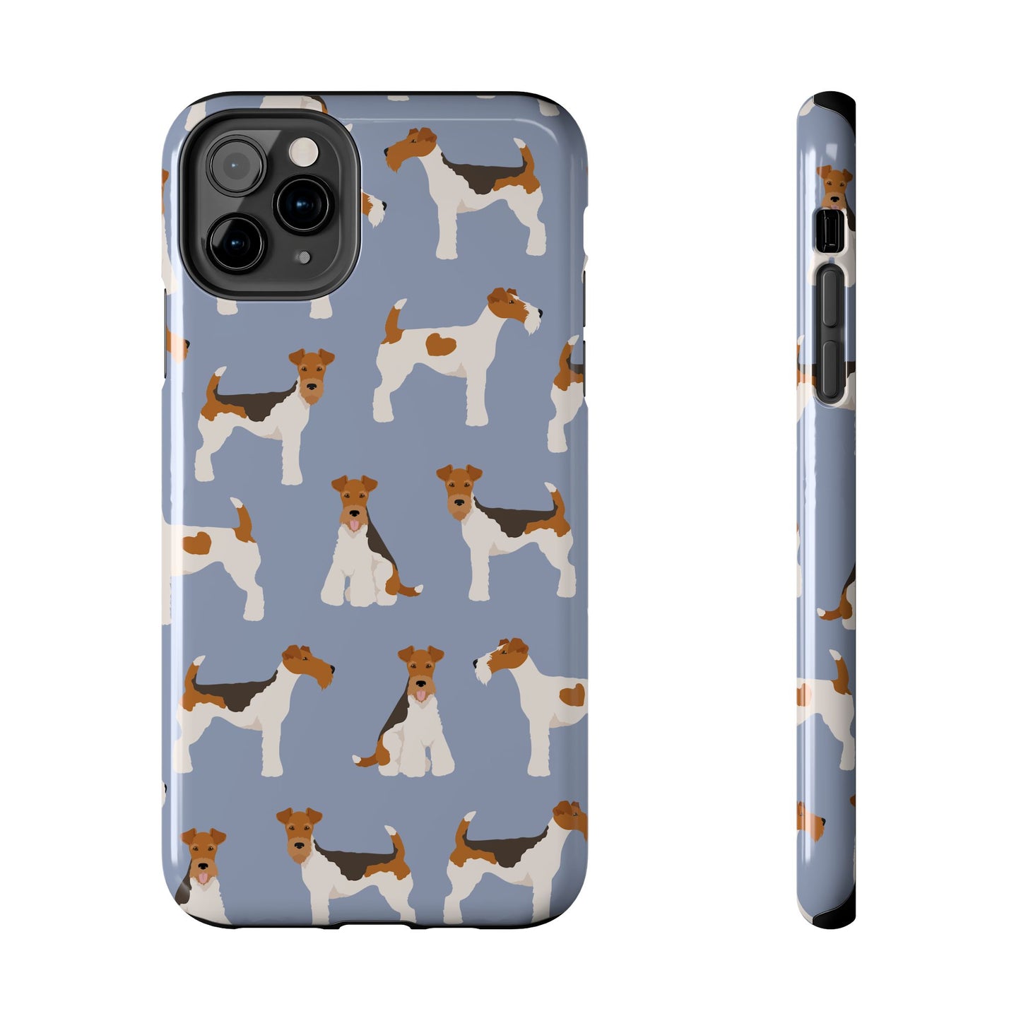 Playful Wire Fox Terrier Phone Case - Durable & Stylish Dog Lover Accessory