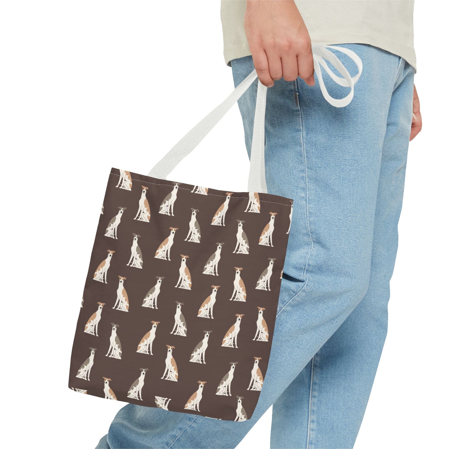 Grey Hound Dog Pattern Tote Bag - Perfect for Pet Lovers!