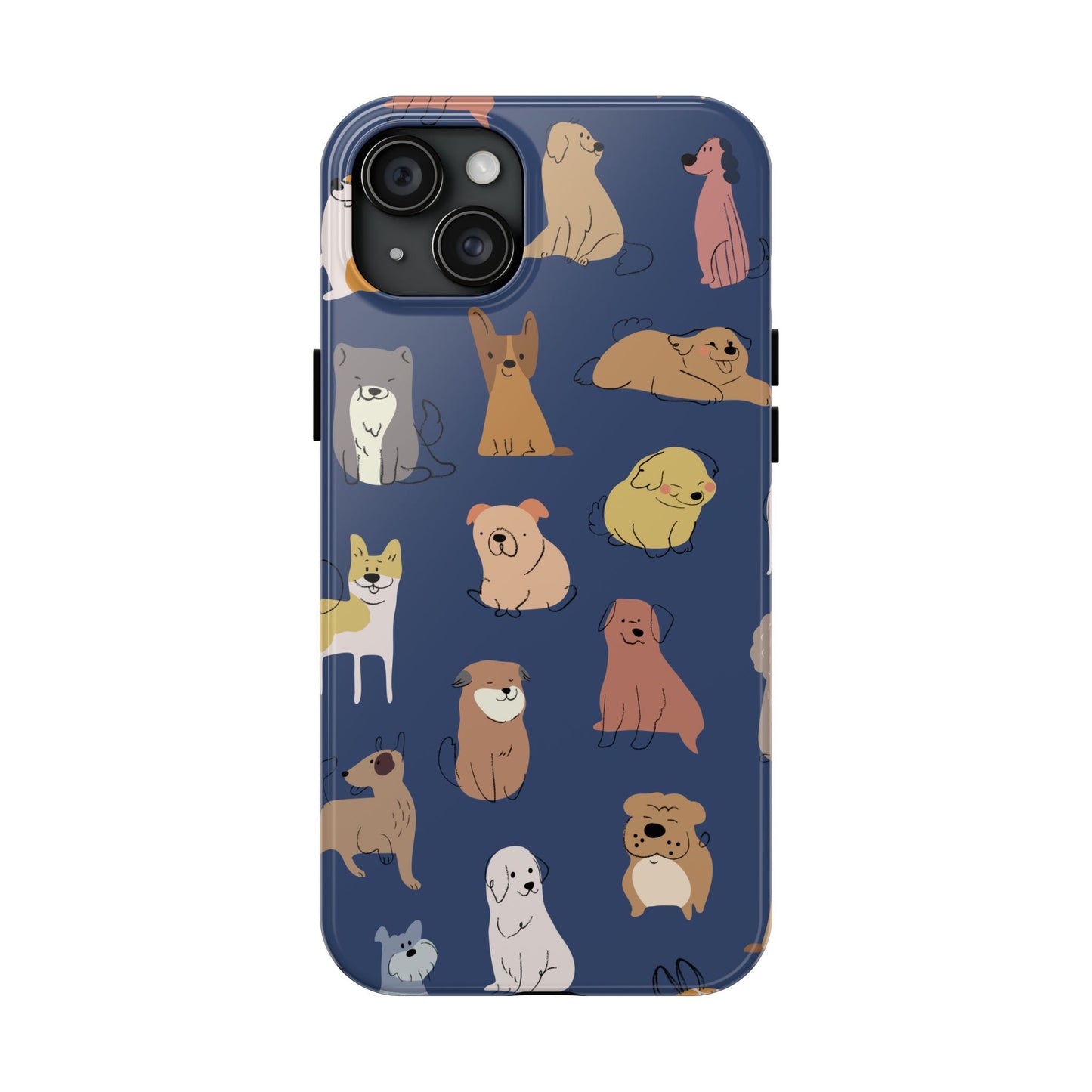 Cute Cartoon Dog Tough Phone Case - Perfect for Pet Lovers