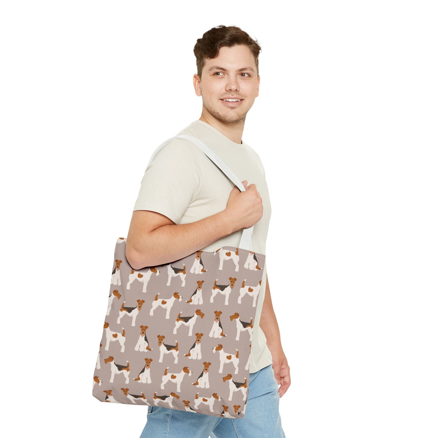 Wire Fox Terrier Dog Pattern Tote Bag - Perfect for Pet Lovers!