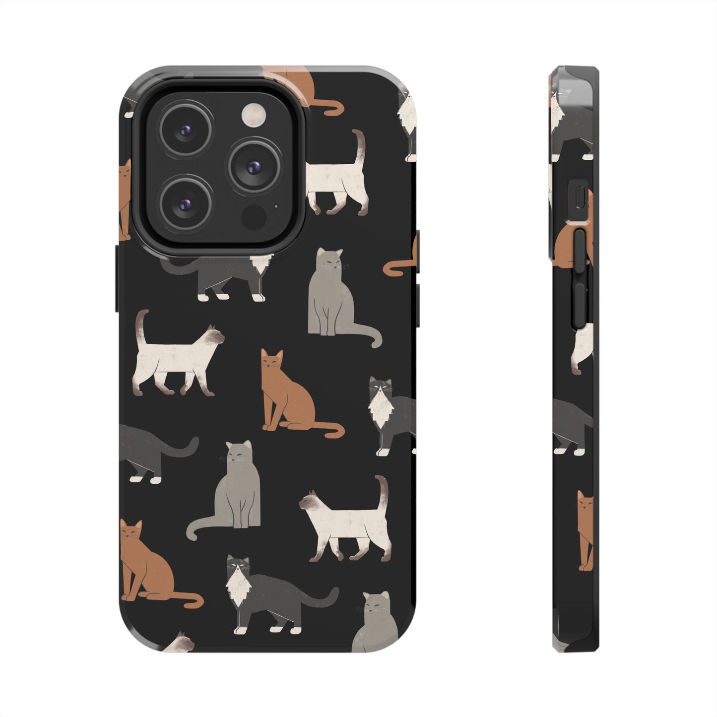 Cubist Cat Tough Phone Case - Stylish & Durable for Pet Fans
