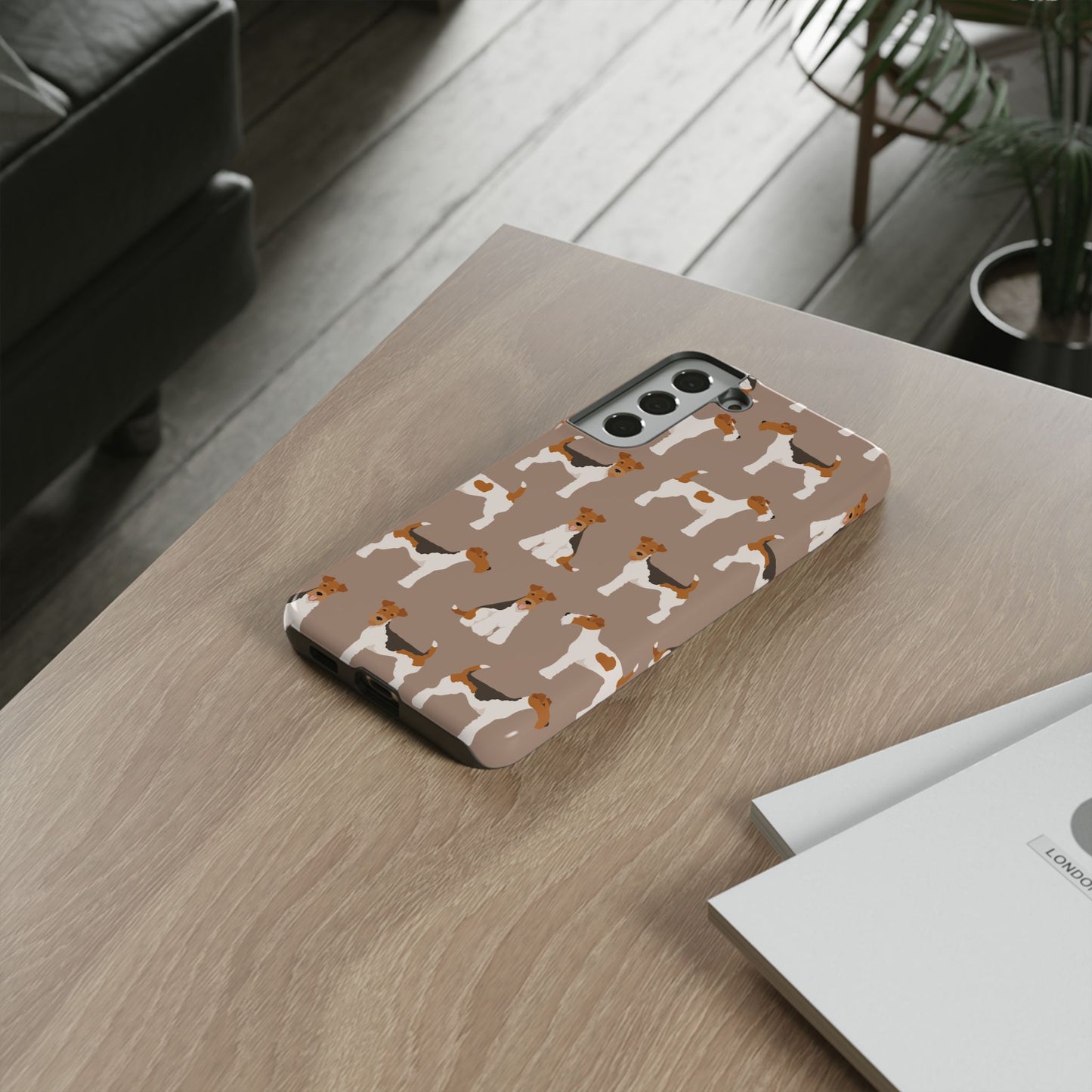 Wire Fox Terrier Lover Tough Case - Stylish Phone Case Featuring Playful Fox Terriers