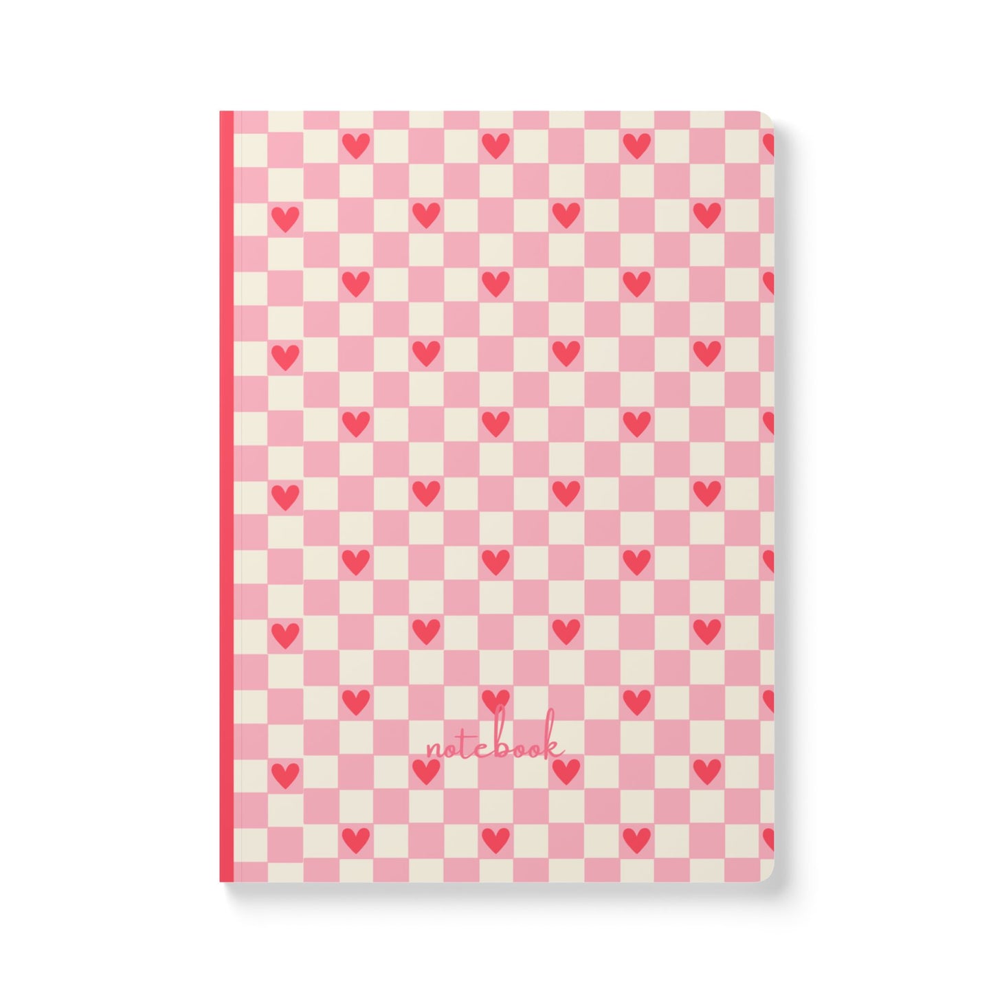 Cute Heart Pattern Softcover Journal | Perfect for Daily Journaling & Note-Taking