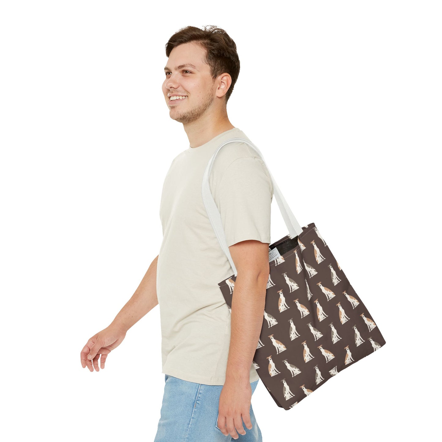 Grey Hound Dog Pattern Tote Bag - Perfect for Pet Lovers!