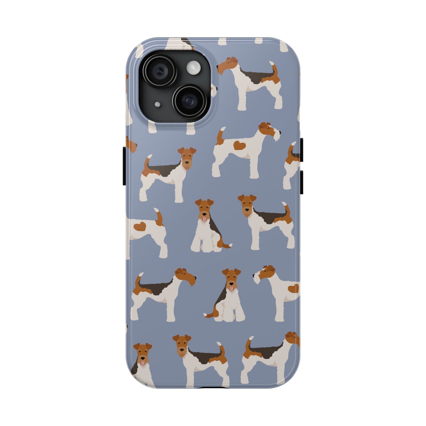 Playful Wire Fox Terrier Phone Case - Durable & Stylish Dog Lover Accessory