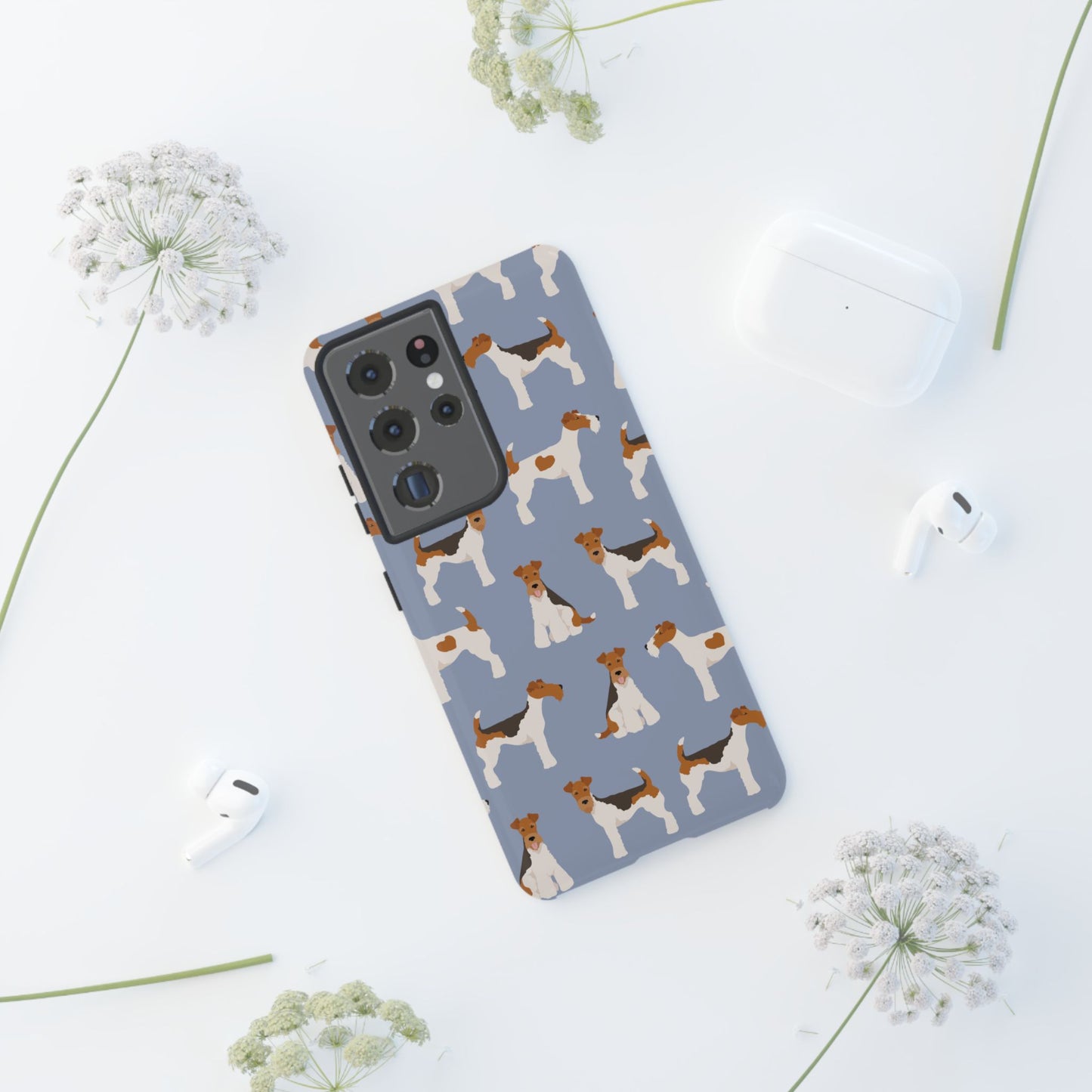 Wire Fox Terrier Lover Tough Case - Stylish Phone Case Featuring Playful Fox Terriers