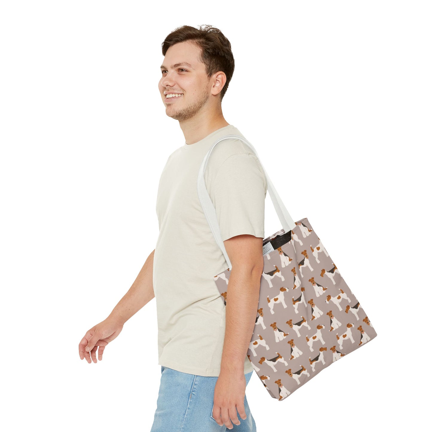 Wire Fox Terrier Dog Pattern Tote Bag - Perfect for Pet Lovers!