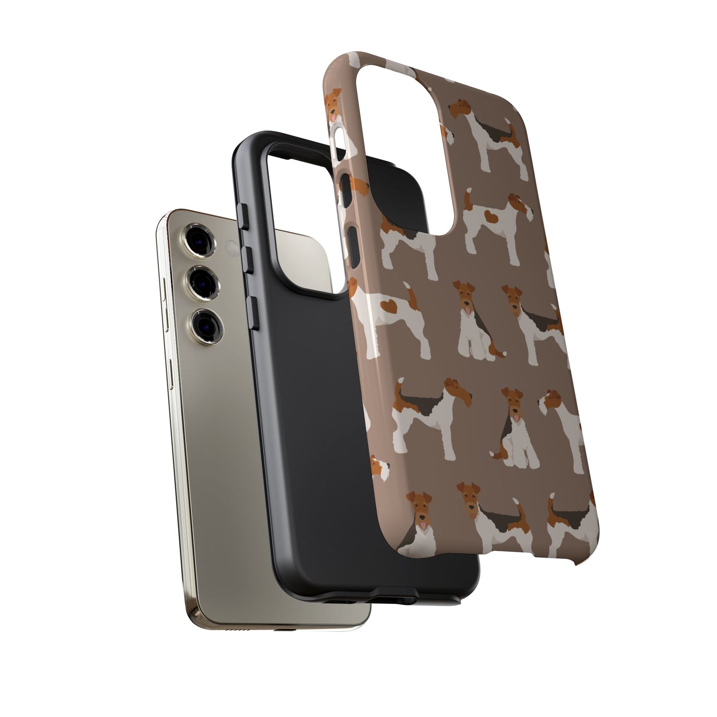 Wire Fox Terrier Lover Tough Case - Stylish Phone Case Featuring Playful Fox Terriers