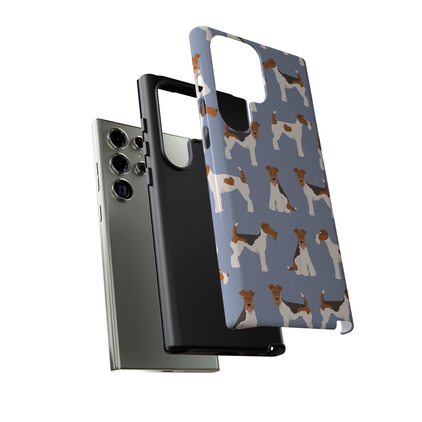 Wire Fox Terrier Lover Tough Case - Stylish Phone Case Featuring Playful Fox Terriers