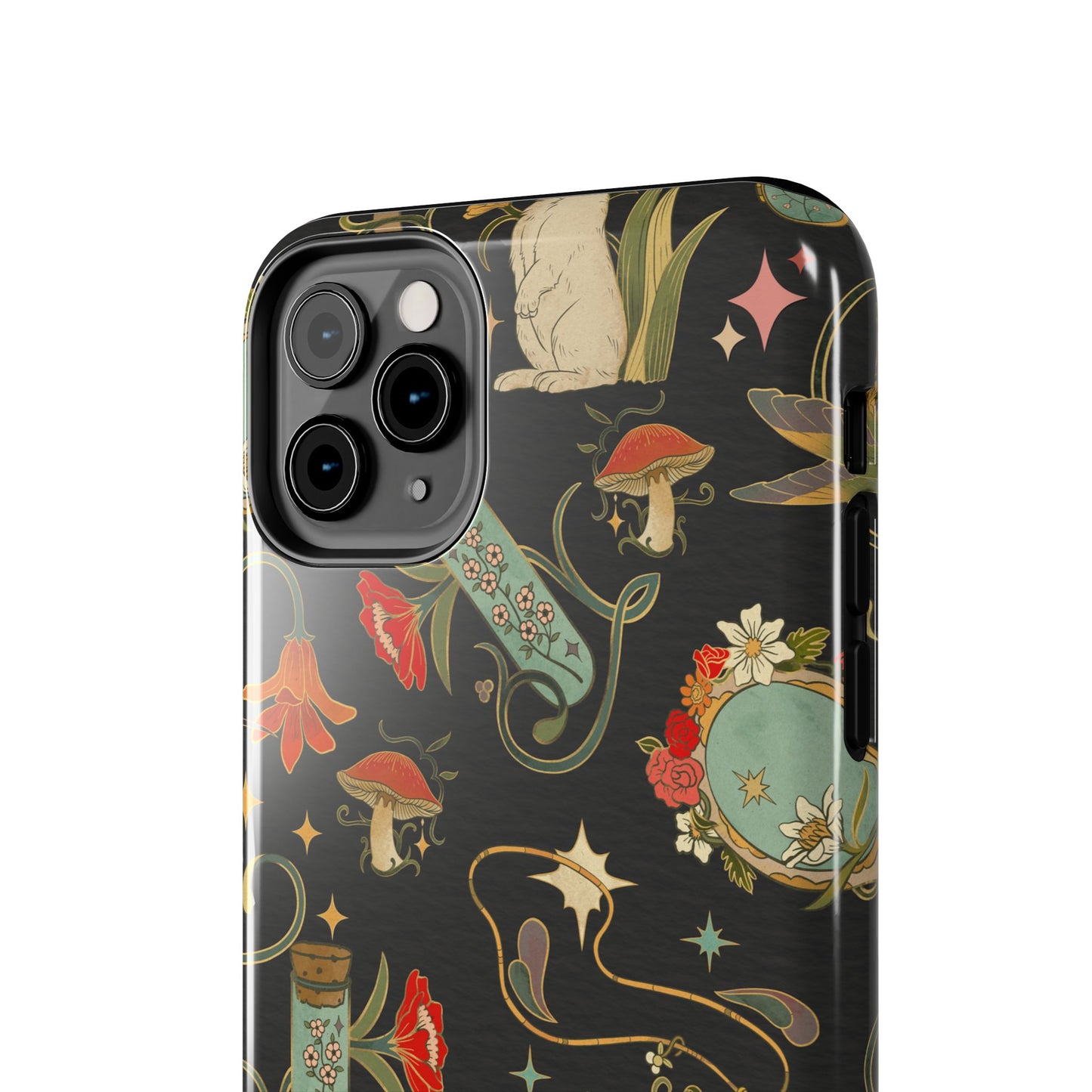 Whimsical Floral Rabbit Phone Case | Tough Protective Cover for Nature Lovers