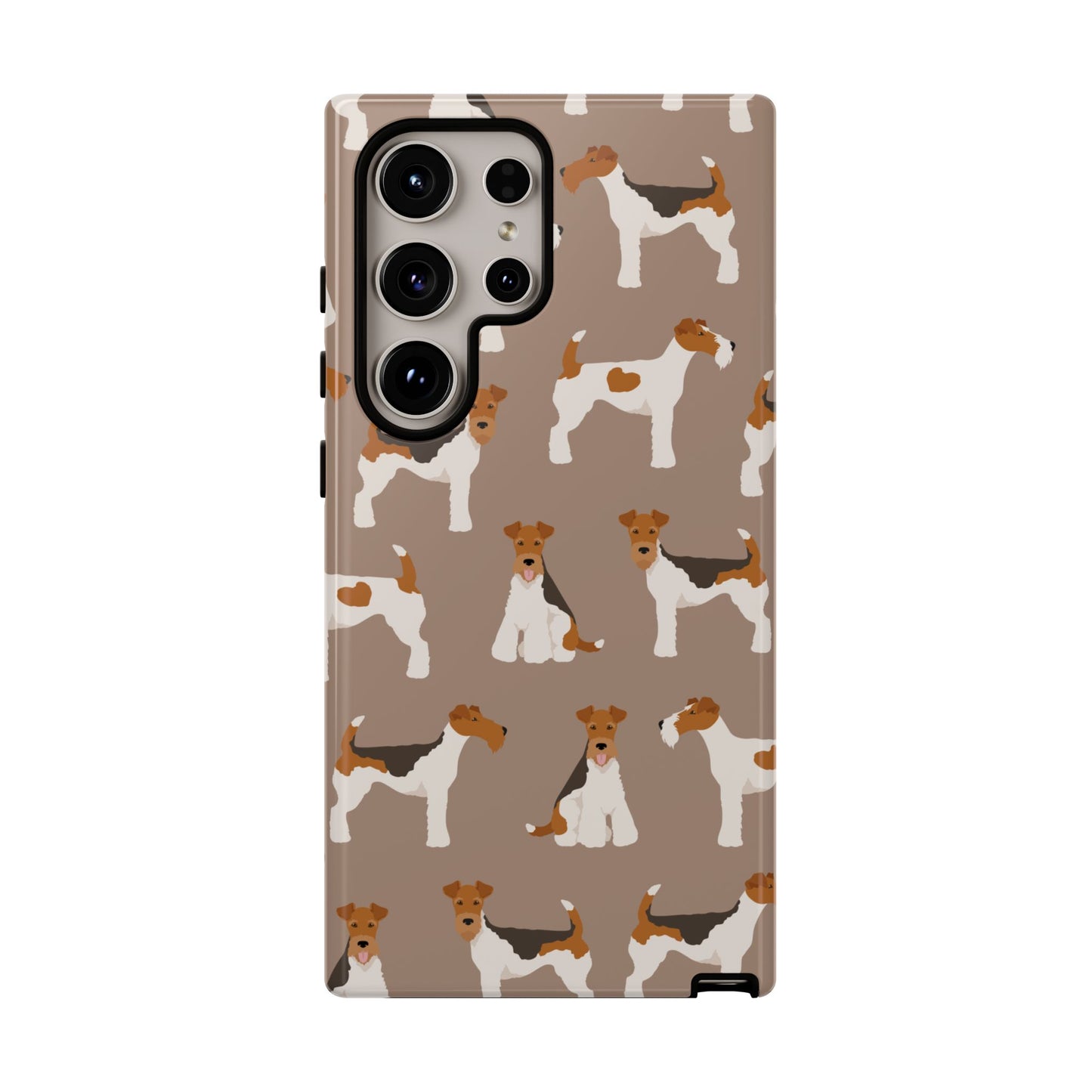 Wire Fox Terrier Lover Tough Case - Stylish Phone Case Featuring Playful Fox Terriers