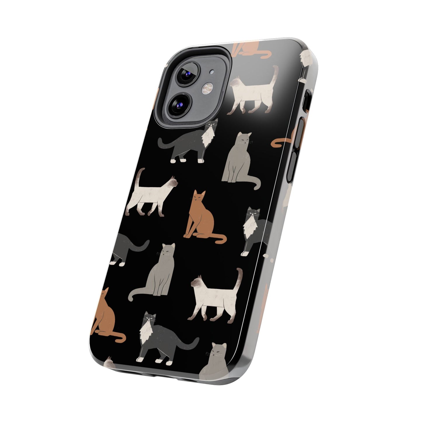 Cubist Cat Tough Phone Case - Stylish & Durable for Pet Fans
