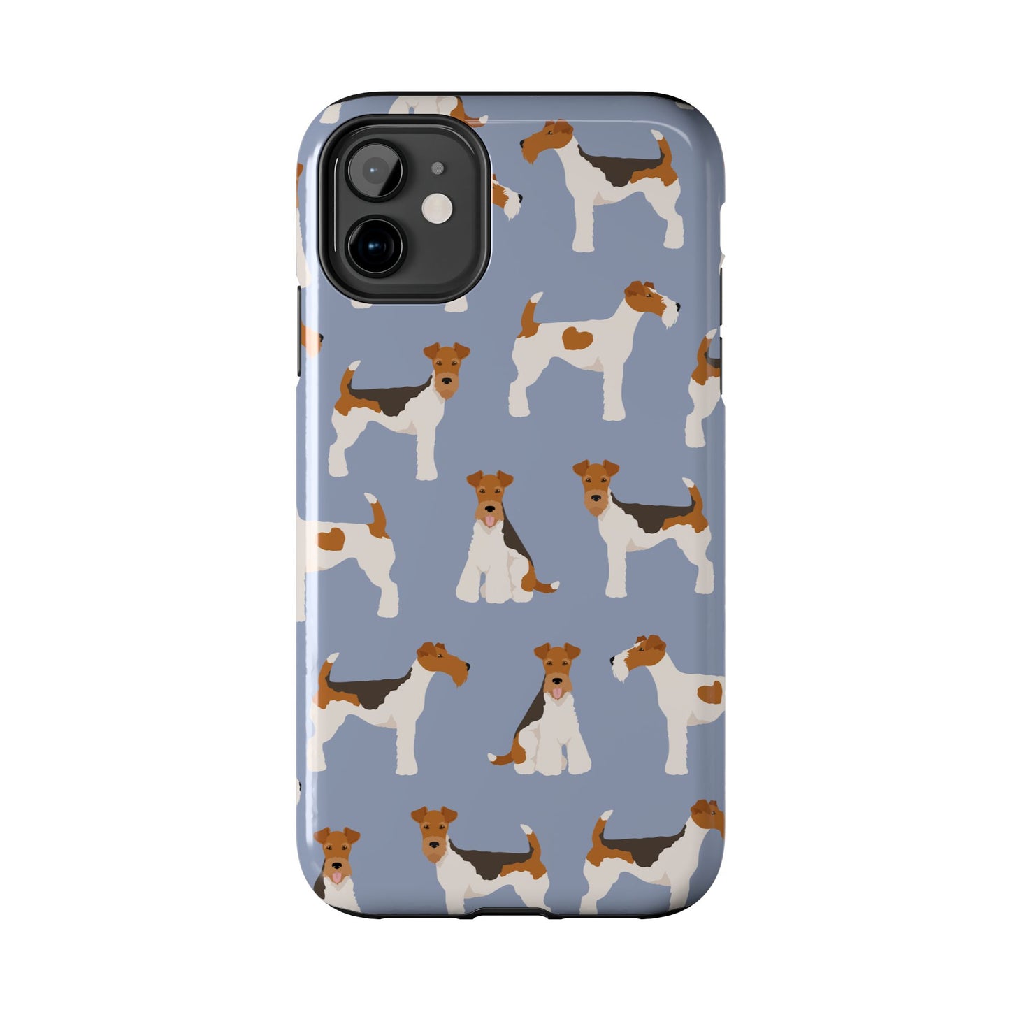 Playful Wire Fox Terrier Phone Case - Durable & Stylish Dog Lover Accessory
