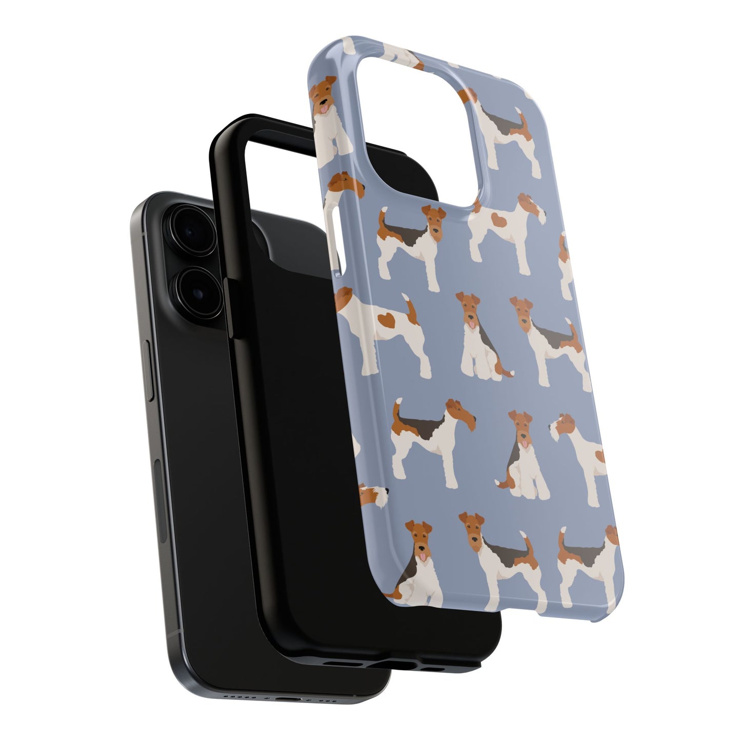 Playful Wire Fox Terrier Phone Case - Durable & Stylish Dog Lover Accessory