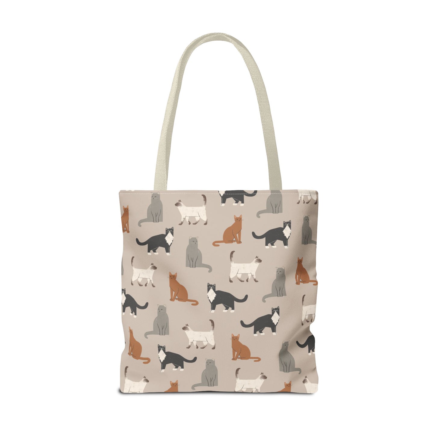 Cubist Cat Pattern Tote Bag - Perfect for Pet Lovers