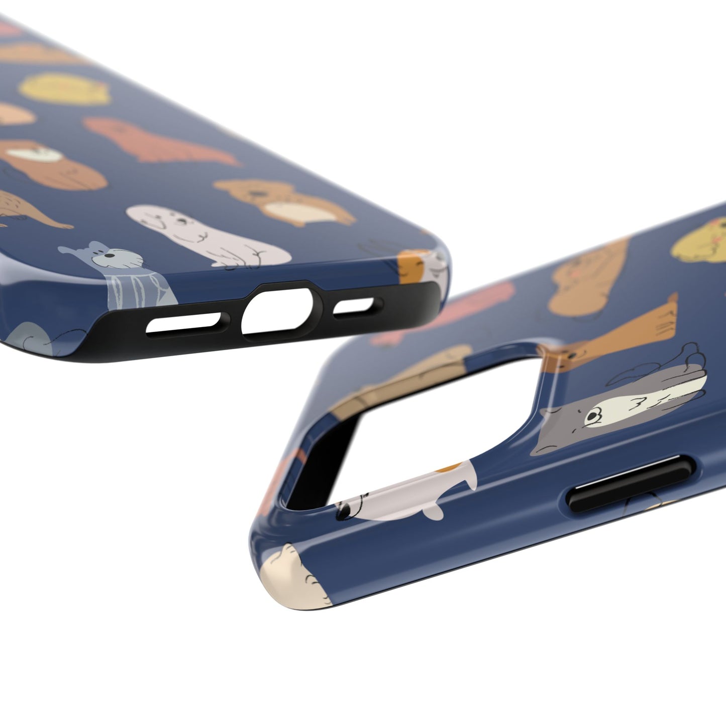 Cute Cartoon Dog Tough Phone Case - Perfect for Pet Lovers