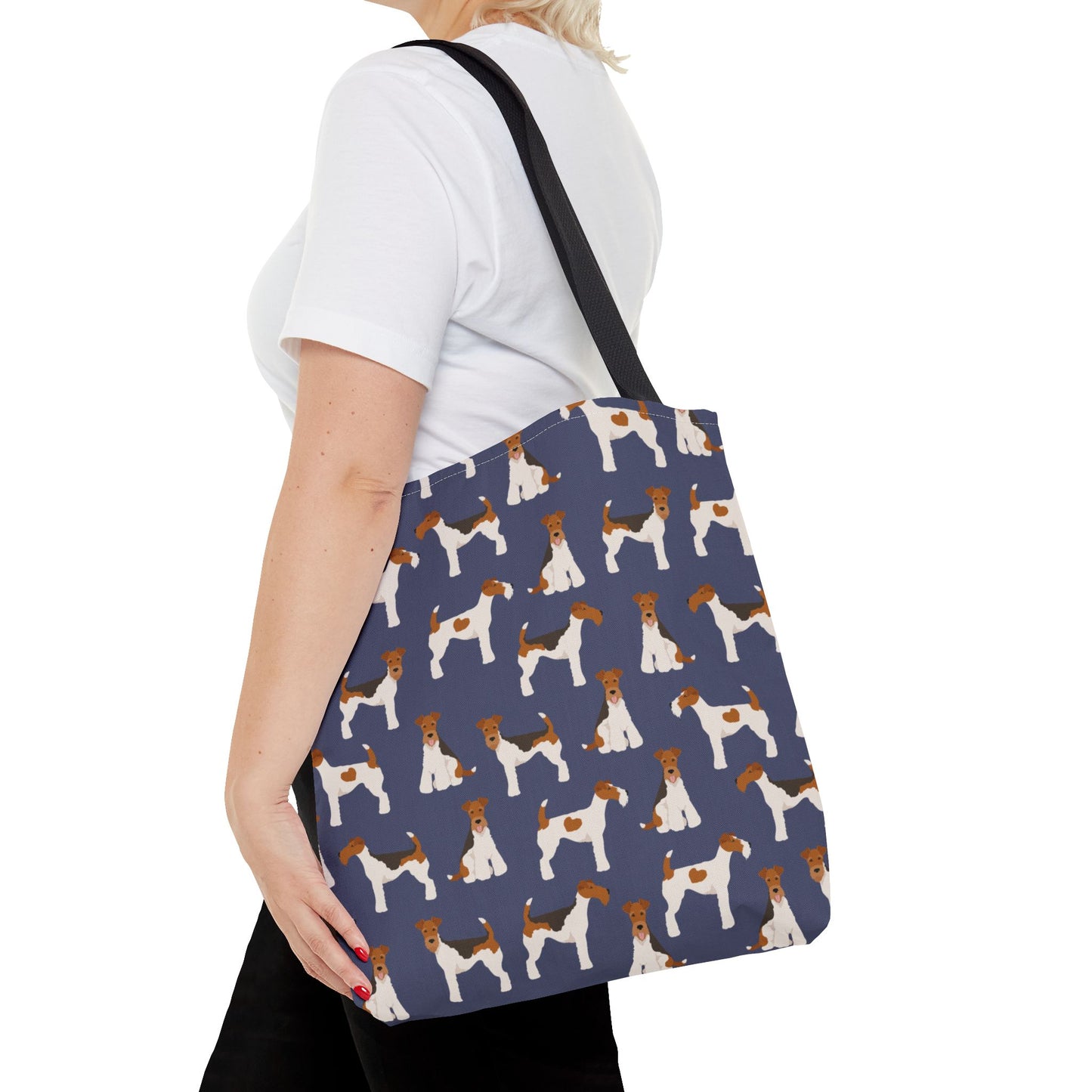 Wire Fox Terrier Dog Pattern Tote Bag - Perfect for Pet Lovers!