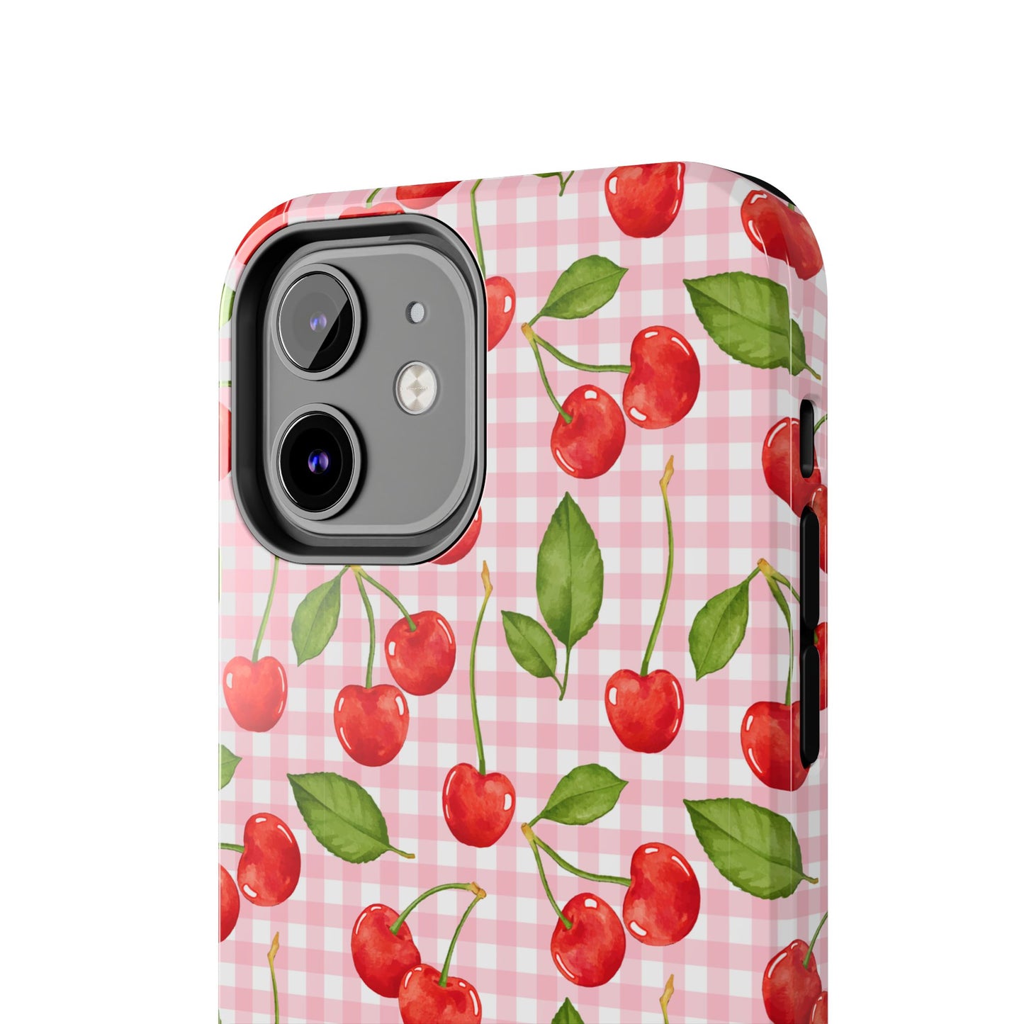 Cherry-Pattern Tough Phone Case - Cute & Durable Protective Case
