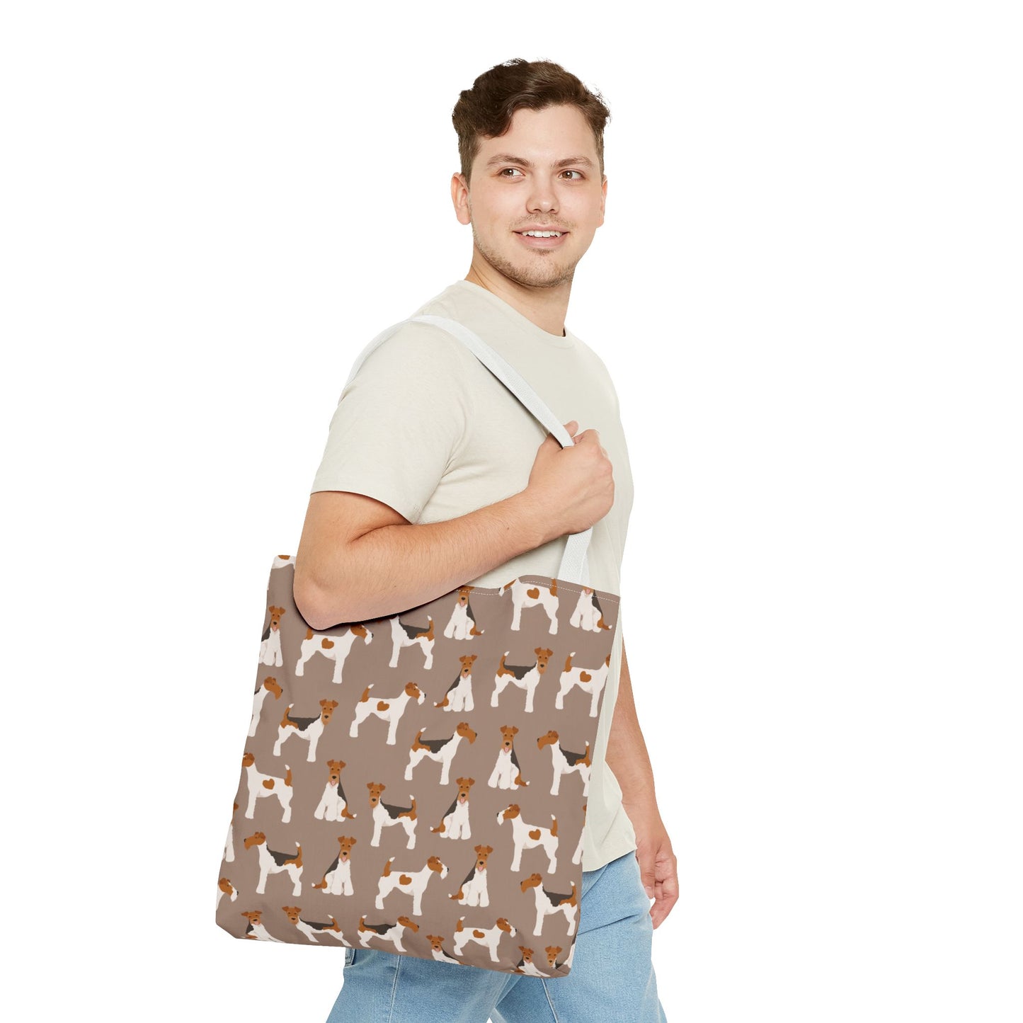 Wire Fox Terrier Dog Pattern Tote Bag - Perfect for Pet Lovers!