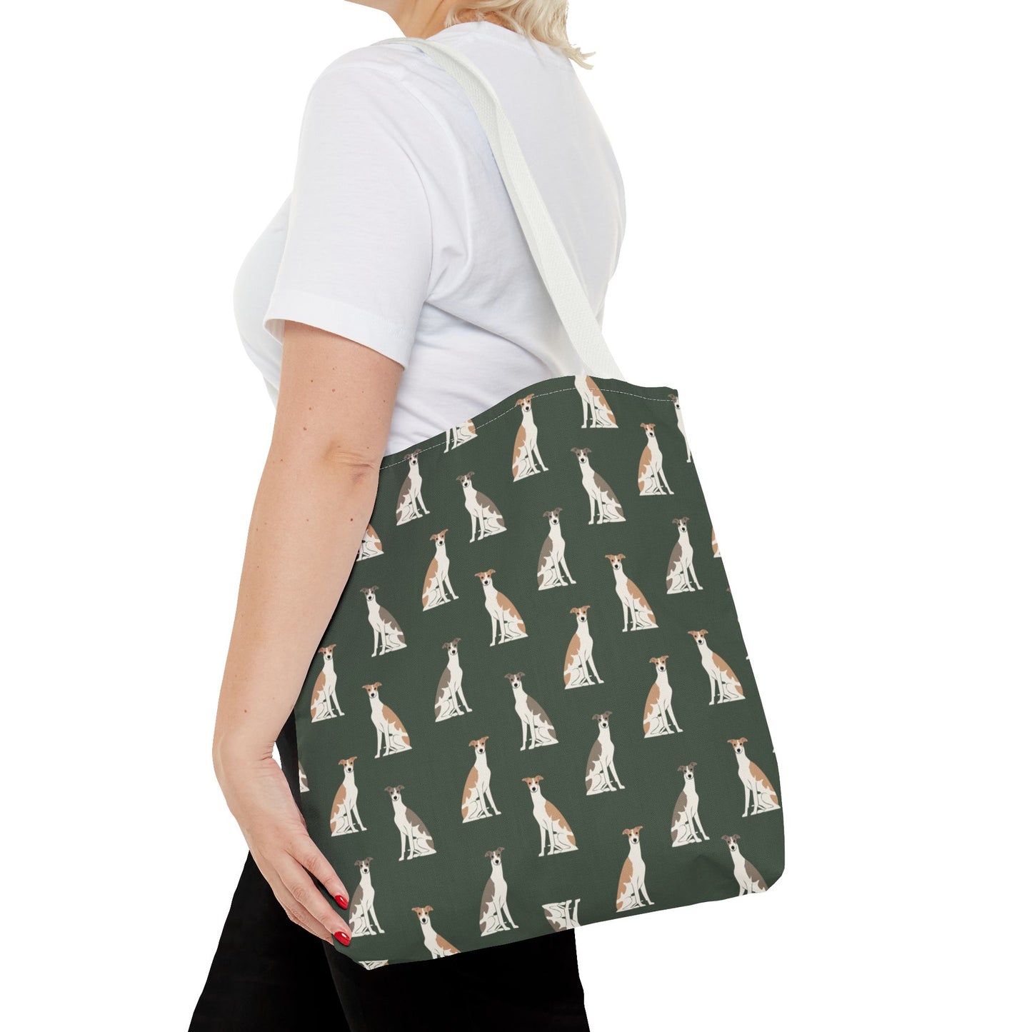 Grey Hound Dog Pattern Tote Bag - Perfect for Pet Lovers!