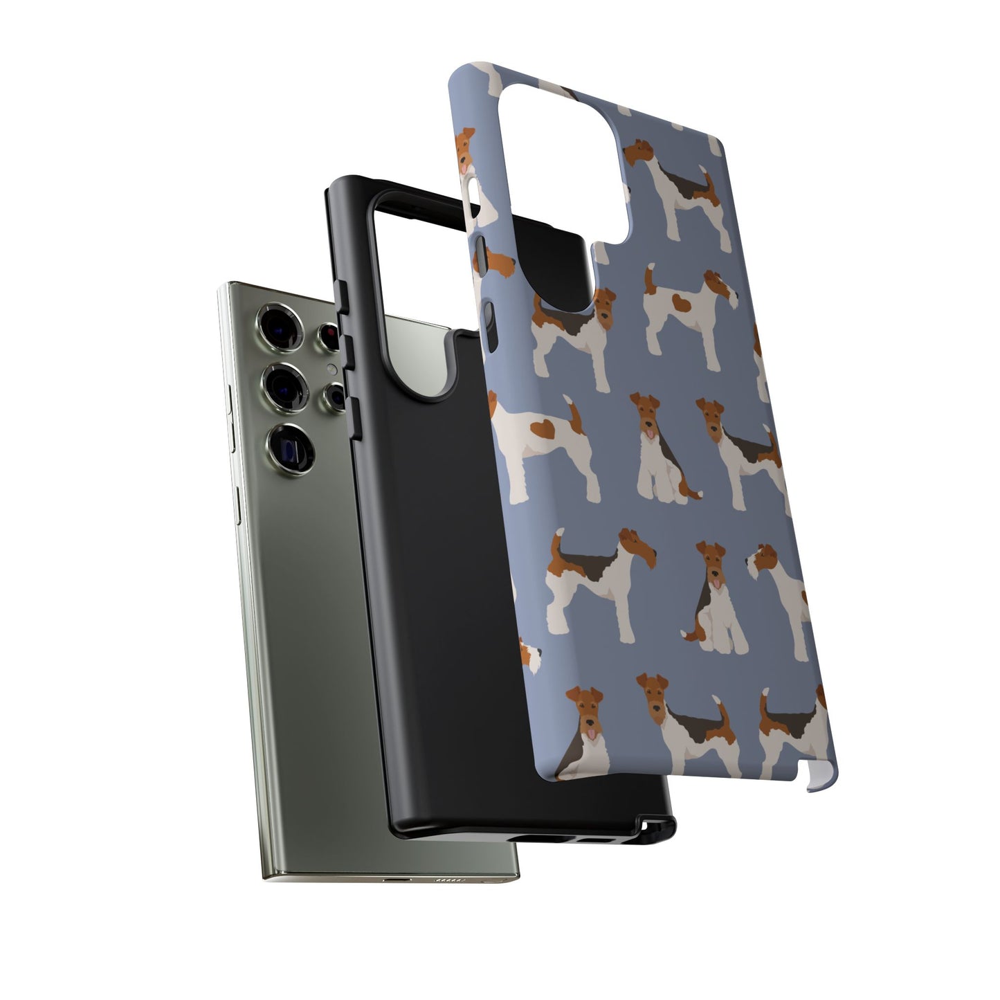 Wire Fox Terrier Lover Tough Case - Stylish Phone Case Featuring Playful Fox Terriers
