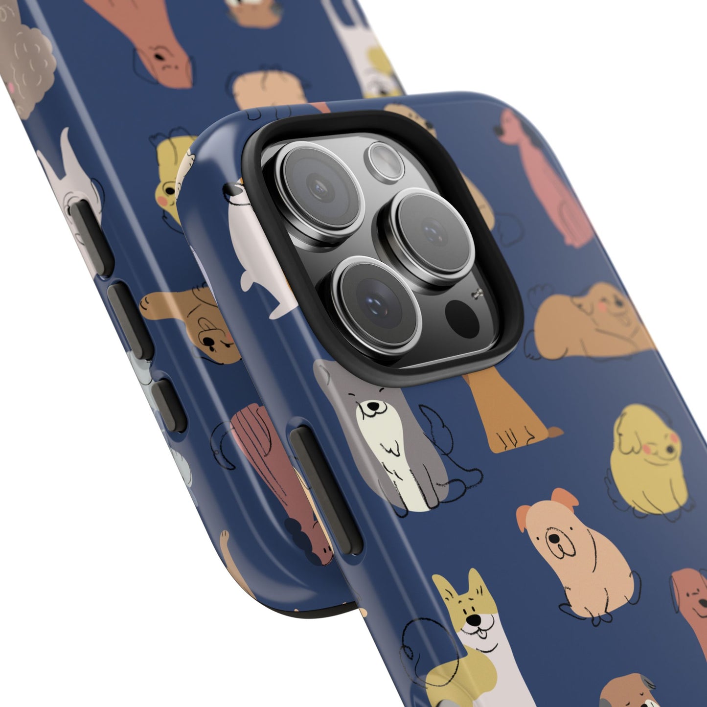 Cute Cartoon Dog Tough Phone Case - Perfect for Pet Lovers