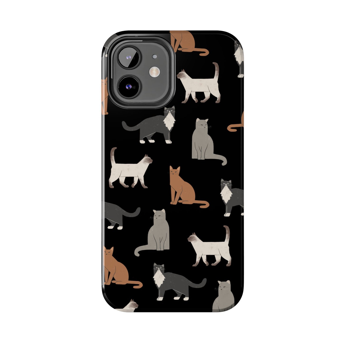 Cubist Cat Tough Phone Case - Stylish & Durable for Pet Fans